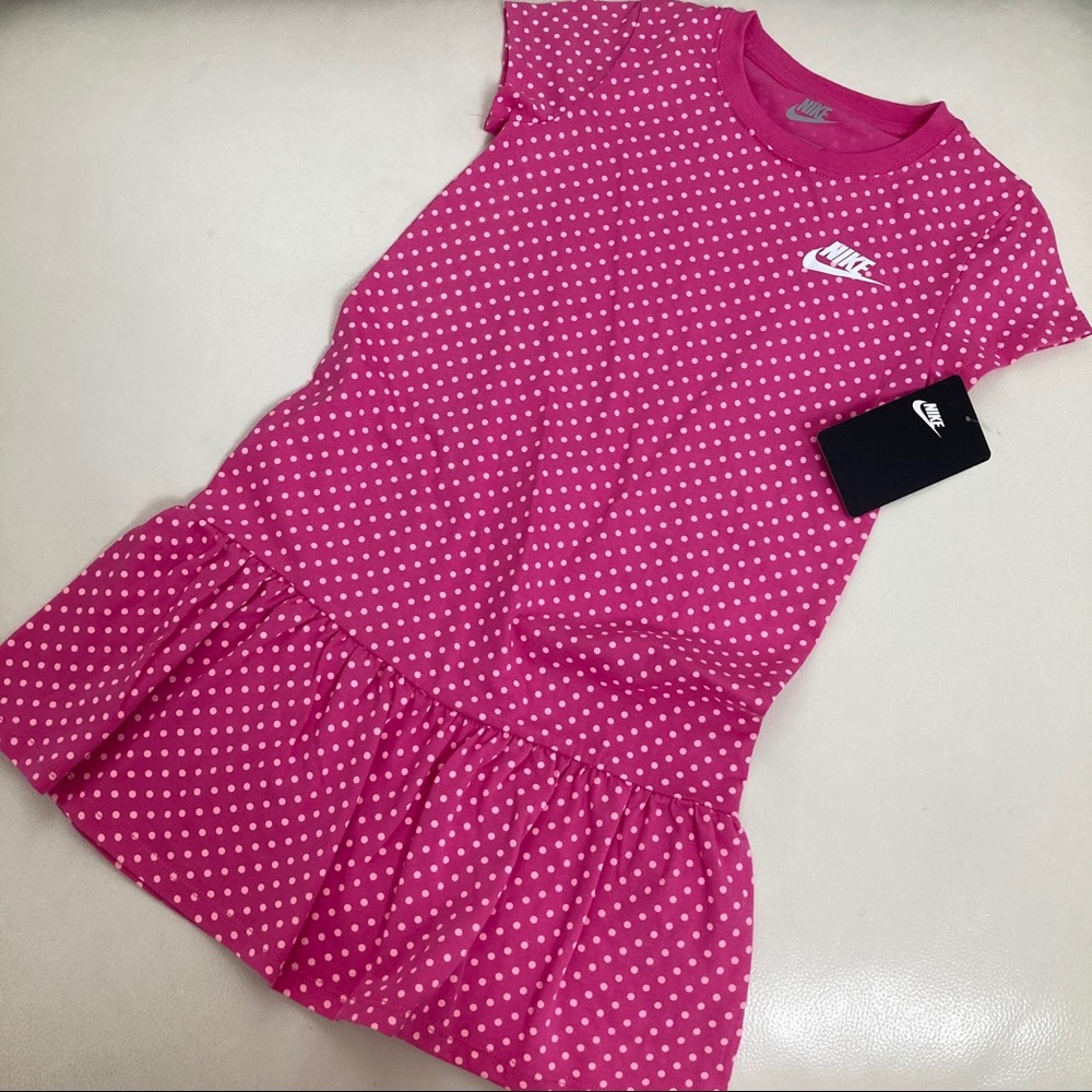 Nike polka dot pink cute dress